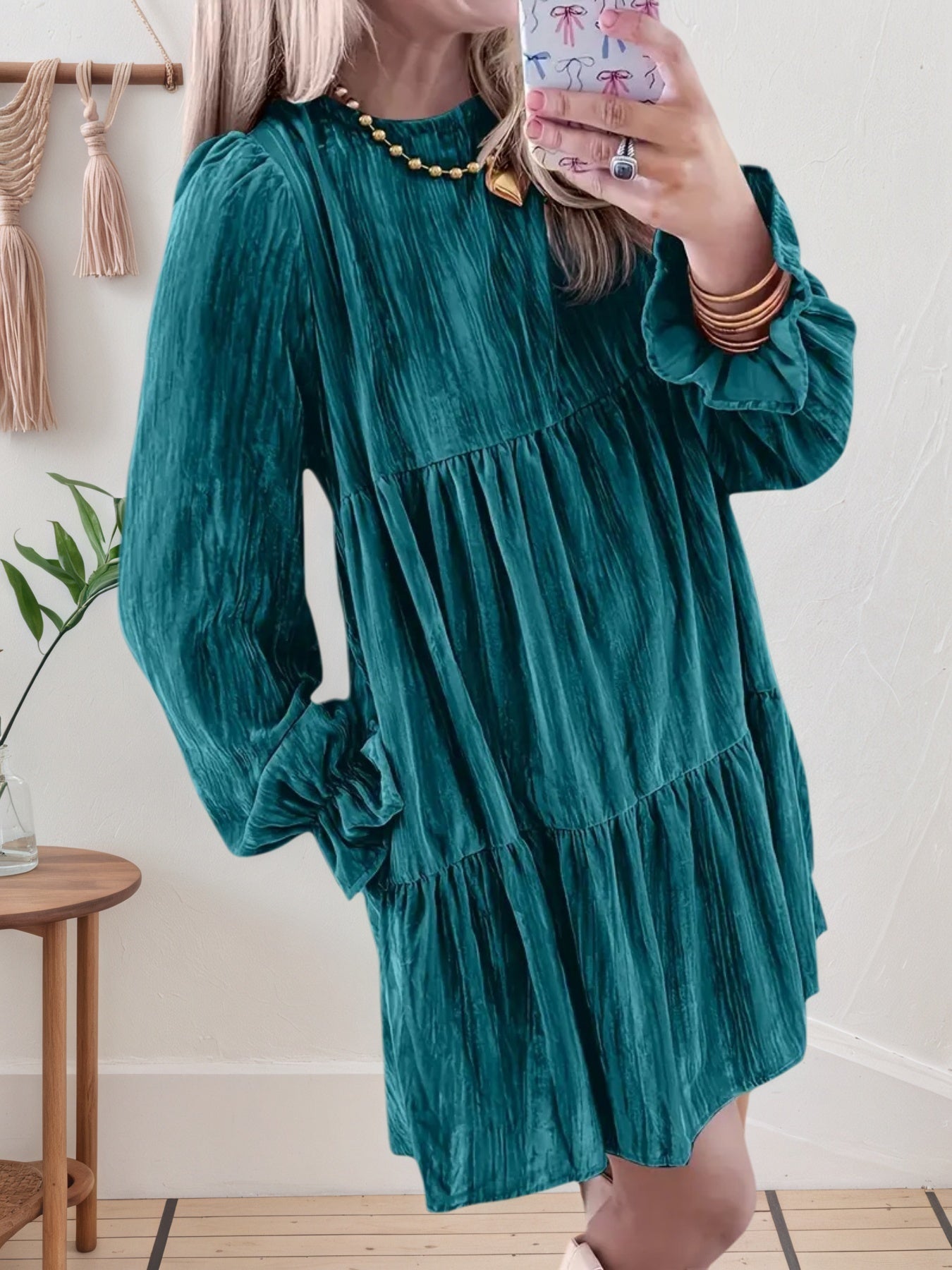 The Willow Tiered Smock Dress - OAKRAE