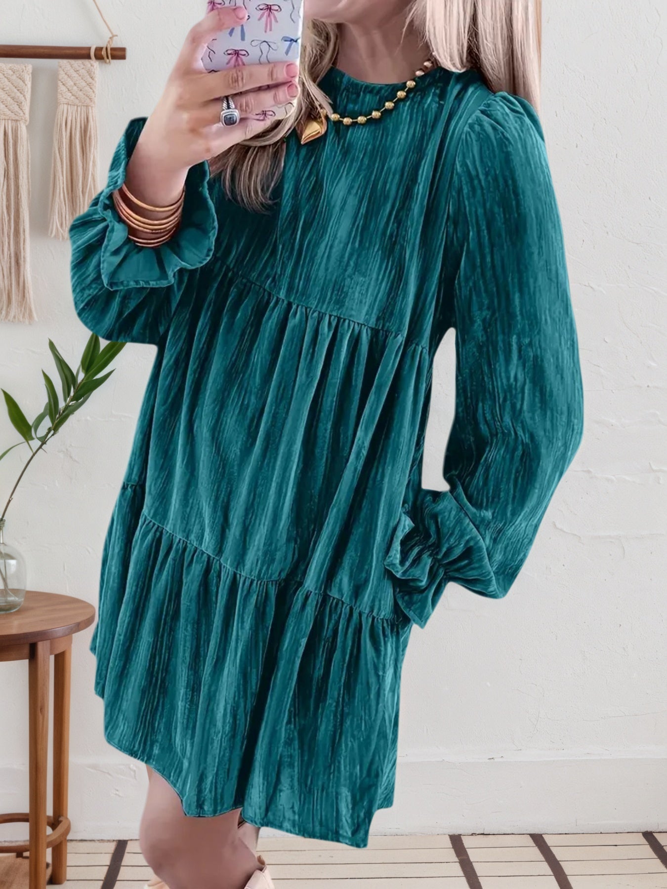 The Willow Tiered Smock Dress - OAKRAE