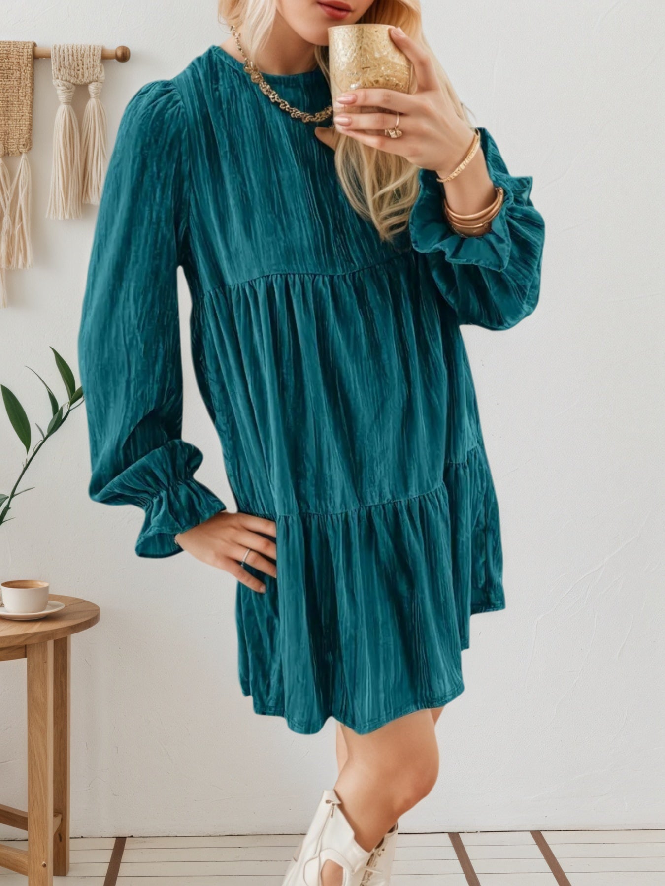 The Willow Tiered Smock Dress - OAKRAE