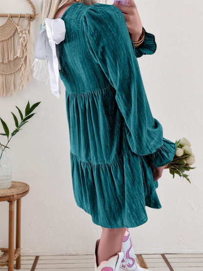 The Willow Tiered Smock Dress - OAKRAE