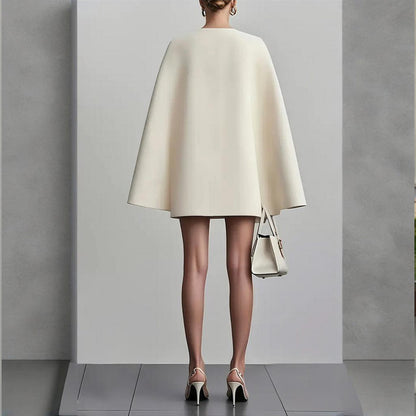 Cape Blazer Mini Dress - OAKRAE